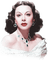 soave woman vintage face hedy lamarr  pink green - zdarma png animovaný GIF