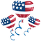 Kaz_Creations USA American Independence Day Balloons - PNG gratuit GIF animé