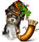 st. Patrick dog  by nataliplus - ingyenes png animált GIF