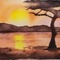 Brown African Sunset - png gratis GIF animado