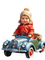 loly33 enfant voiture hiver - PNG gratuit GIF animé