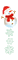Tiny Snowman / Snowflakes - Darmowy animowany GIF animowany gif