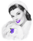 soave woman vintage winter smile christmas - 免费PNG 动画 GIF