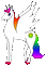 Rainbow Pixel Omega Alicorn - Ingyenes animált GIF animált GIF