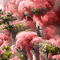 kikkapink deco scrap background pink trees - GIF animé gratuit GIF animé