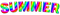 Summer.Text.Rainbow - ilmainen png animoitu GIF