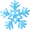 Snowflake.Blue - png grátis Gif Animado
