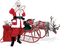 Santa sleigh bp - darmowe png animowany gif