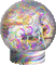Rainbow Unicorn Snow Globe - Безплатен анимиран GIF анимиран GIF