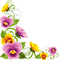 Kaz_Creations Deco Corner Flowers Colours - kostenlos png Animiertes GIF