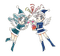 Sailor Neptune and Sailor Uranus - Free PNG Animated GIF