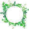 ♥❀❀❀❀ sm3 frame gif green leaves - Animovaný GIF zadarmo animovaný GIF