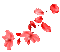 Branch.Leaves.Flowers.Red.Animated - KittyKatLuv65 - Δωρεάν κινούμενο GIF κινούμενο GIF