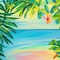Tropical Beach and Sea - darmowe png animowany gif