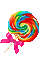 rainbow lollipop - GIF animado grátis Gif Animado