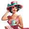 springtimes woman retro pinup vintage - ilmainen png animoitu GIF