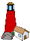 lighthouse - Nemokamas animacinis gif animuotas GIF