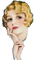 vintage art deco woman - bezmaksas png animēts GIF