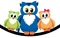 Kaz_Creations Owls - darmowe png animowany gif