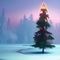 Icy Zone with Christmas Tree - PNG gratuit GIF animé