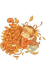 Herbst, Kind, Blätter - png gratuito GIF animata