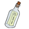 Message in a Bottle - png gratis GIF animasi