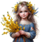 Child - Flower - безплатен png анимиран GIF