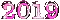 2019 text pink gif - Free animated GIF Animated GIF
