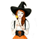 Enakei witch 🎃 elizamio - nemokama png animuotas GIF