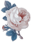 soave deco flowers rose branch vintage blue brown - 免费PNG 动画 GIF