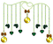 Coins.Hearts.Clovers.Charms.Green.Gold - ücretsiz png animasyonlu GIF