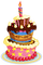 Gâteau anniversaire cake birthday - png gratuito GIF animata