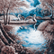 kikkapink autumn background swan lake - Бесплатни анимирани ГИФ анимирани ГИФ