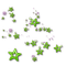 green stars (creds to owner) - gratis png animerad GIF