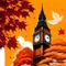 Autumn Big Ben - png gratis GIF animado
