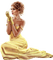 Woman Yellow - Bogusia - PNG gratuit GIF animé