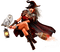 halloween witch by nataliplus - δωρεάν png κινούμενο GIF