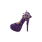 kikkapink deco scrap purple shoe - ilmainen png animoitu GIF