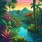 fantasy landscape background - PNG gratuit GIF animé