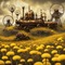 Steampunk Dandelion Field - png gratuito GIF animata