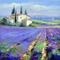 Lavender landscape French province - darmowe png animowany gif