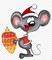Смешная мышка - GIF animé gratuit