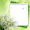 muguet  cadre lily of the valley frame