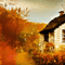 Sparkly Autumn Cottage - Free animated GIF Animated GIF