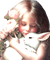 Diane Girl and Bunny - Bezmaksas animēts GIF