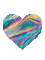 holographic heart type beat - Ingyenes animált GIF animált GIF