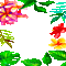 Y.A.M._Summer flowers frame - Nemokamas animacinis gif animuotas GIF