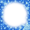 Snowflakes.Frame.Blue - KittyKatLuv65 - png gratis GIF animasi