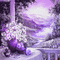 soave background animated vintage flowers   purple