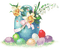 soave deco easter eggs vintage  flowers - png gratuito GIF animata